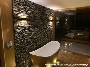 Elewacja wewnętrzna z łupka