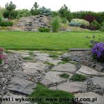 ścieżka i kaskada z łupka