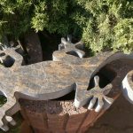 kamienna jaszczurka długa na 70 cm