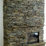 Kominek - łupek - fasada cięta