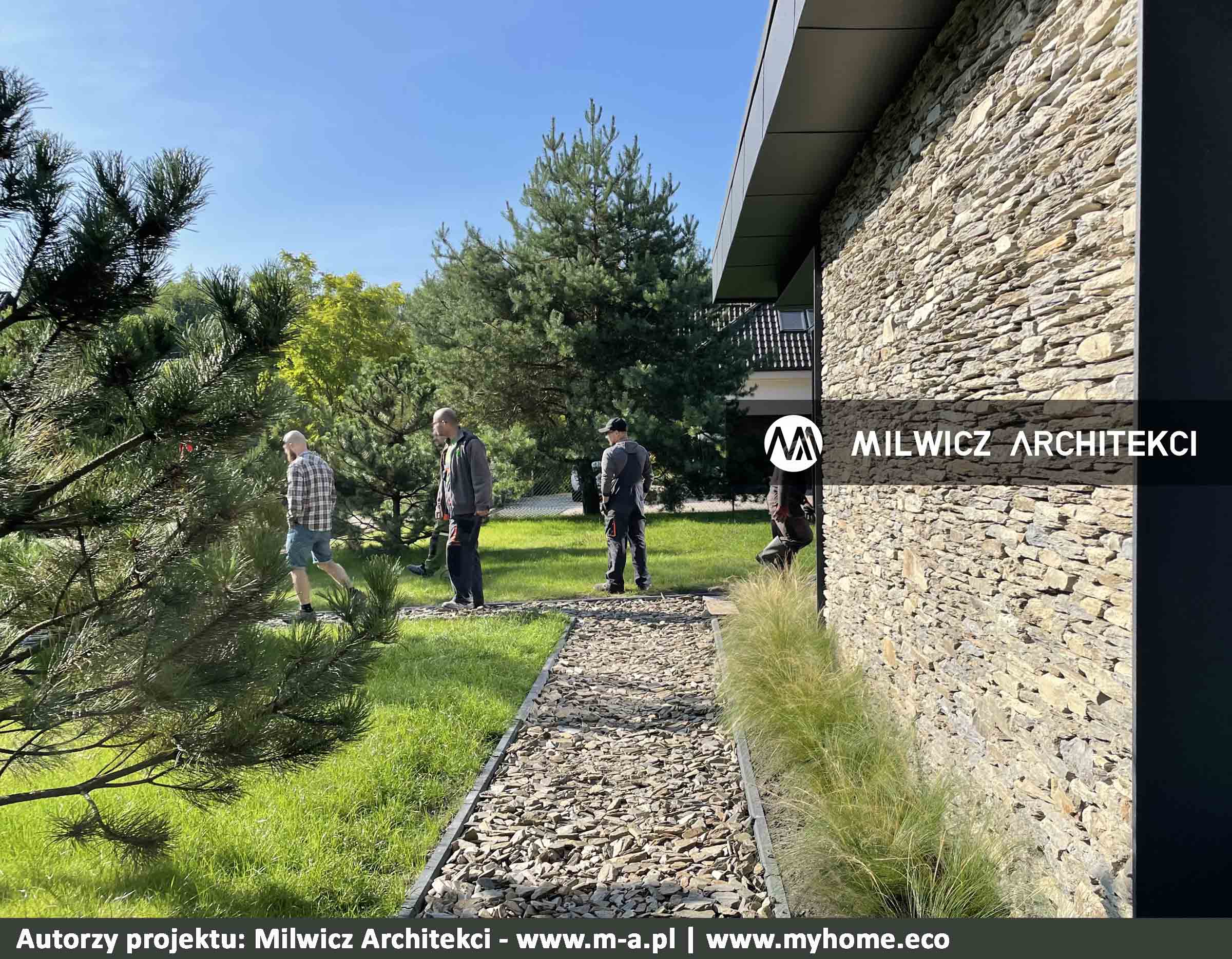 elewacja z łupka szarogłazowego