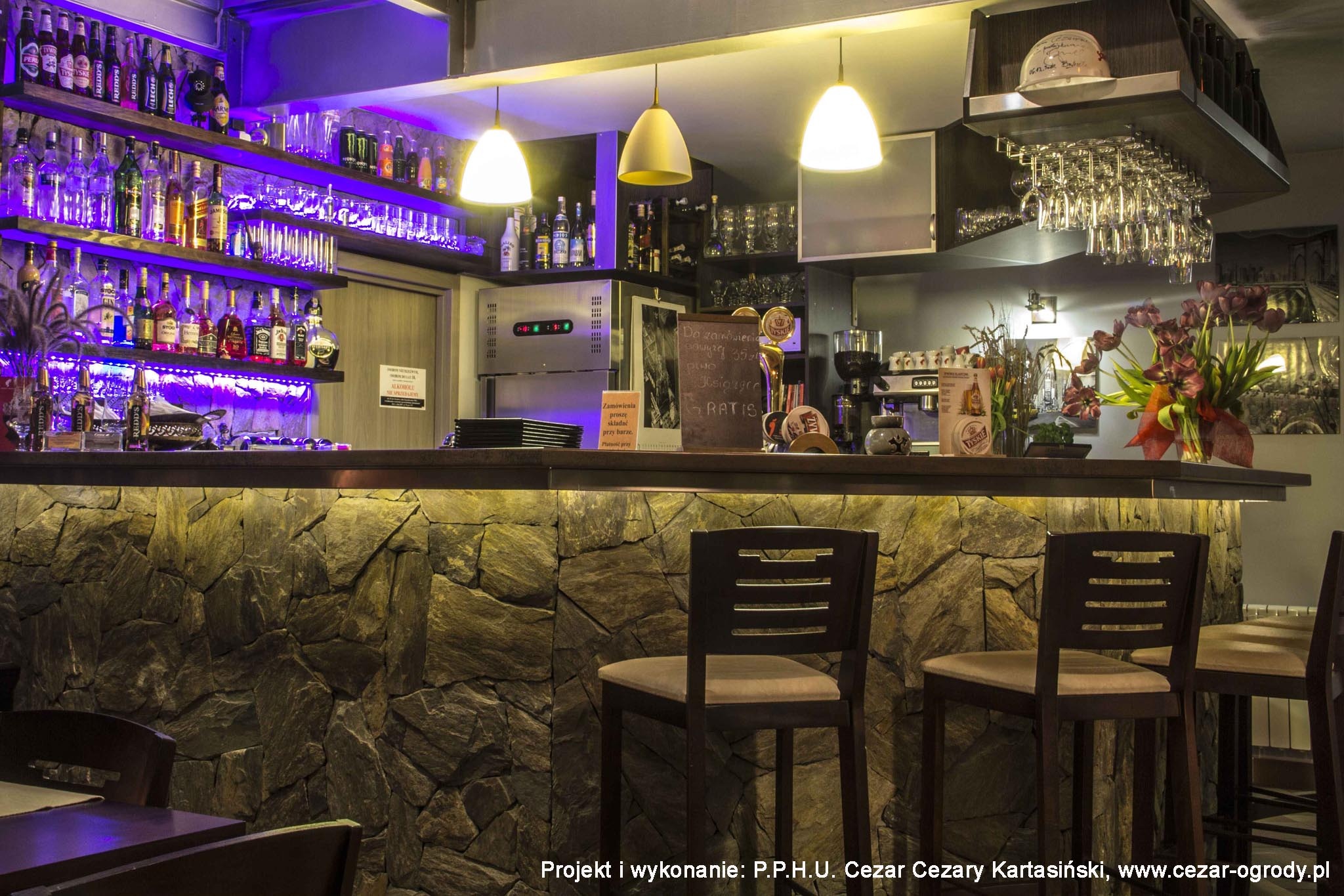 Elewacja wewnętrzna z łupka