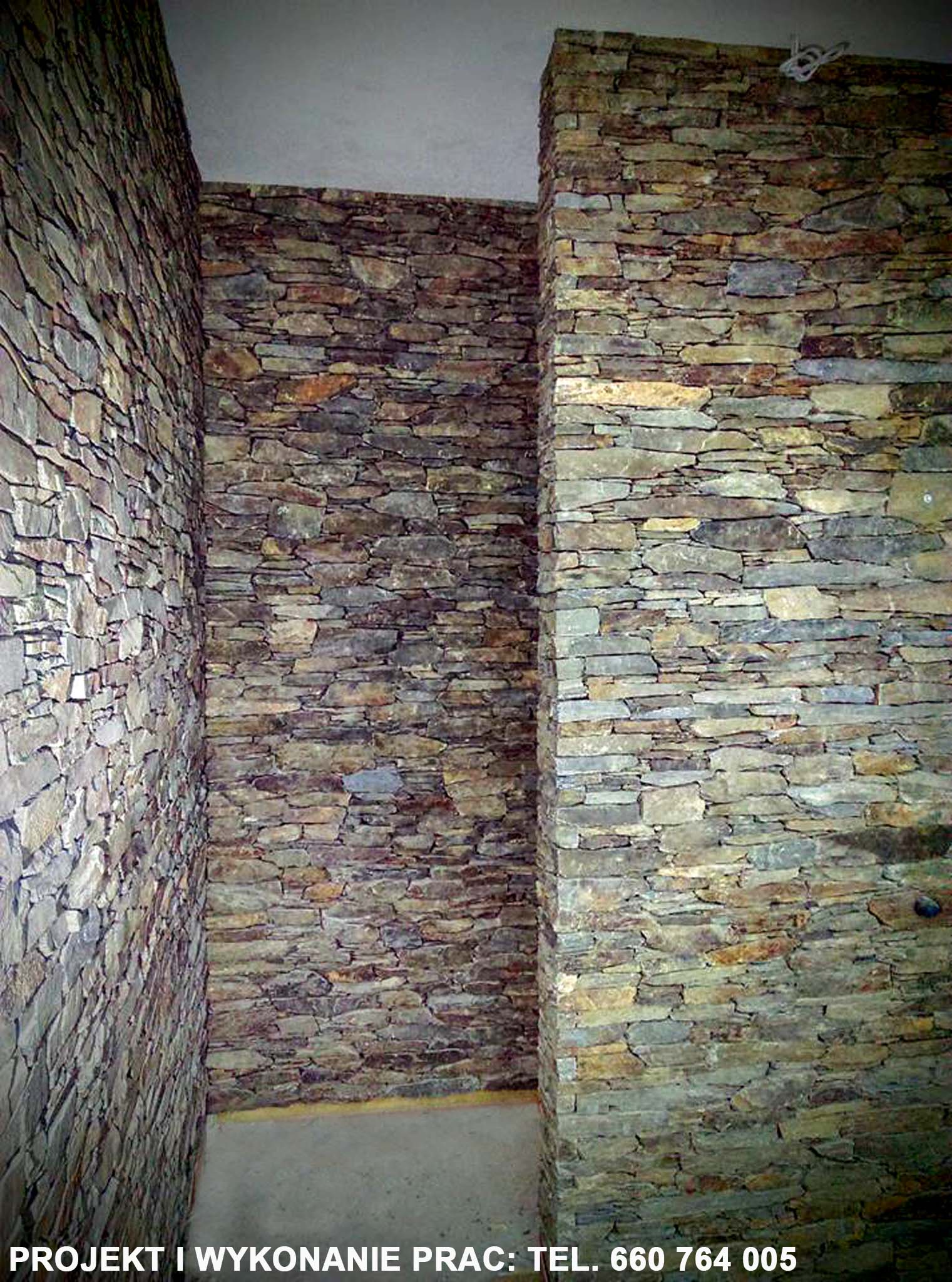 ściana z łupka szarogłazowego 2